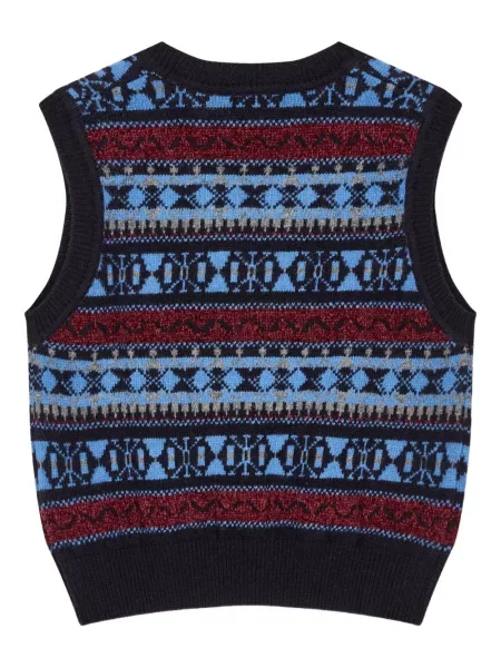 Vestă Studio Tomboy tricotate albastru