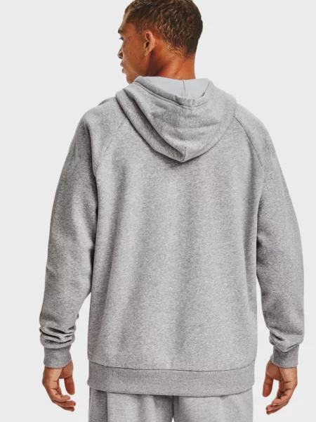 Флисовое худи Under Armour с автографом серое