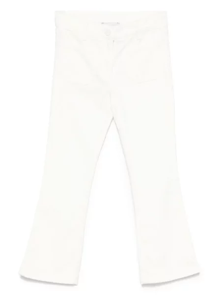 Jeansy straight leg dziecięce Stella Mccartney białe