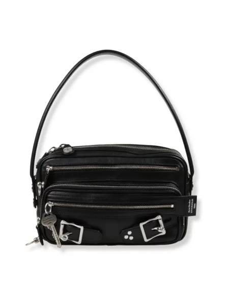 Pasek Acne Studios skórzany z paskiem czarny