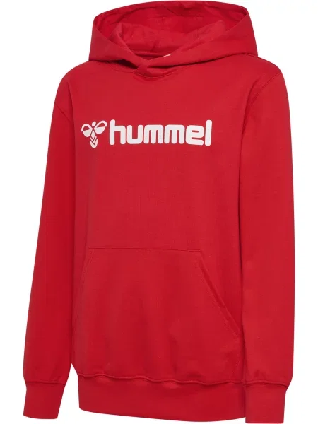 Bluza z kapturem dla dzieci Hummel GO Logo czerwona