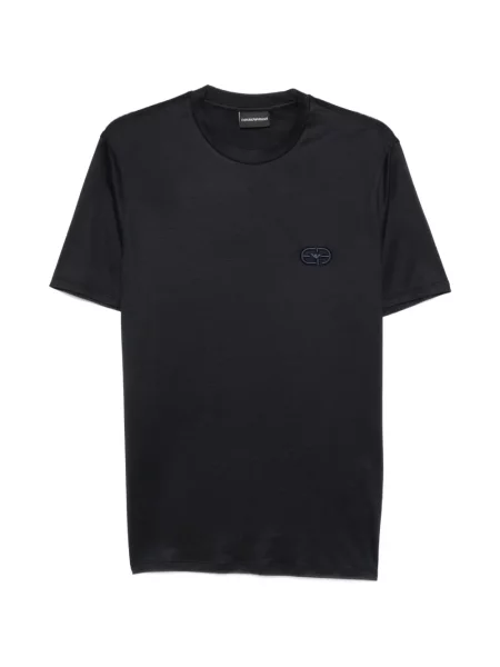 Tricou Emporio Armani cu autograf albastru