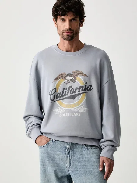 Guess Jeans hanorac pentru bărbați din albastru
