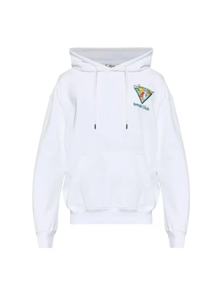 Bluza z kapturem Casablanca z kapturem do tenisa biała