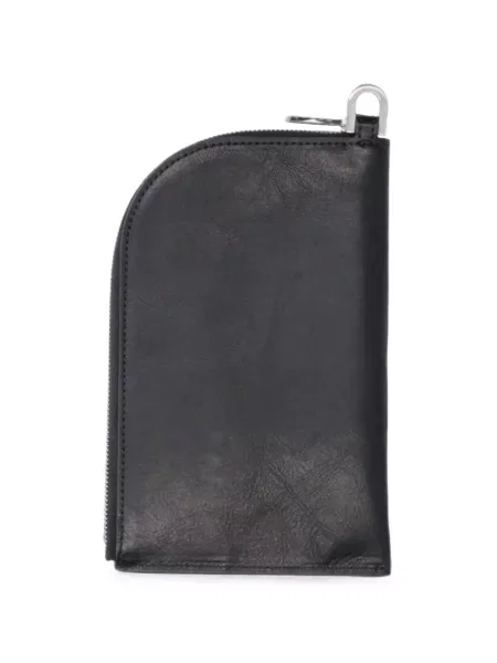 Kožená peněženka Rick Owens s autogramem černá