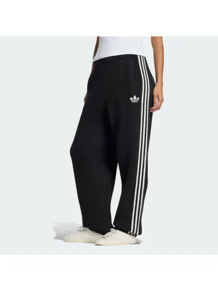 VOLNÉ PLETENÉ KALHOTY ADIDAS ORIGINALS BY JENNIE černé