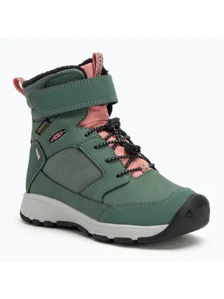 Детски ботуши за сняг KEEN Skua Winter WP dark forest/rose elegance зелено
