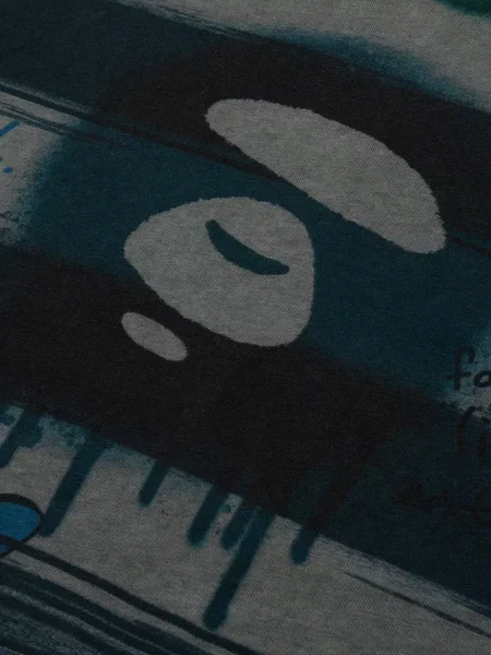Tricou Aape By A Bathing Ape cu imagine gri