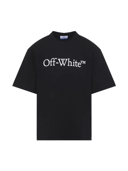 T-shirt Off-White Big Bookish Skate S/S Tee Black White S biała