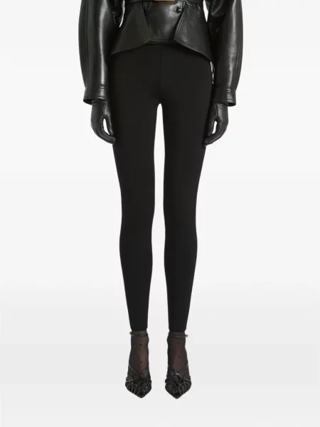 Pantaloni Balmain din jerseu negru