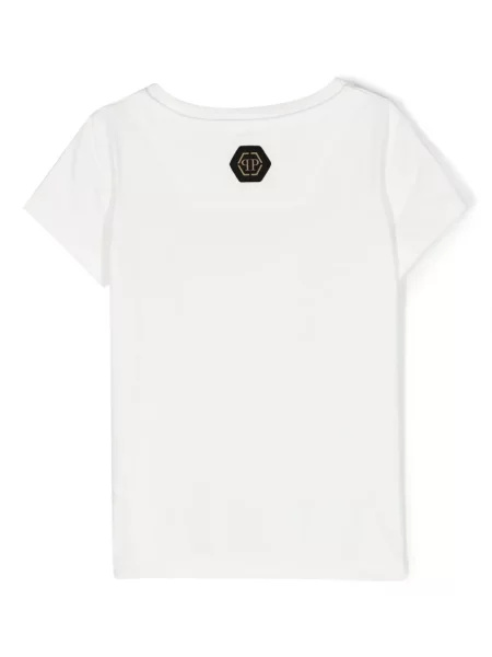 Dětské tričko Philipp Plein bílé