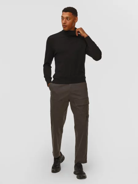 Sweter z golfem C.p. Company czarny