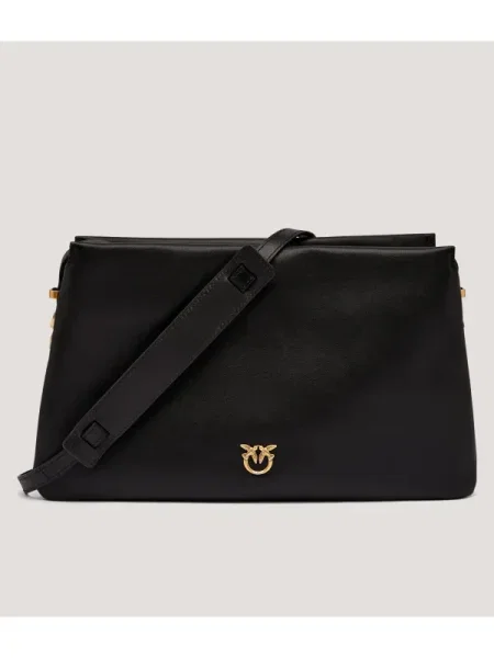 Geanta de piele Pinko din piele negru
