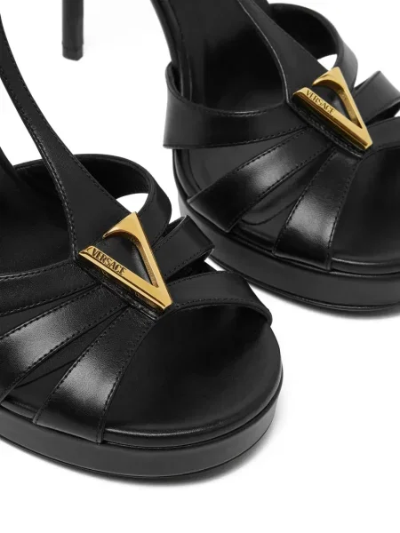 Sandale Versace cu platformă negru