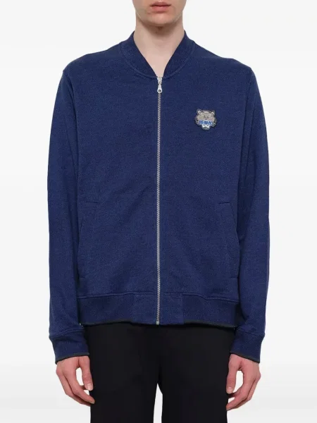 Cardigan Kenzo cu dungi de tigru albastru