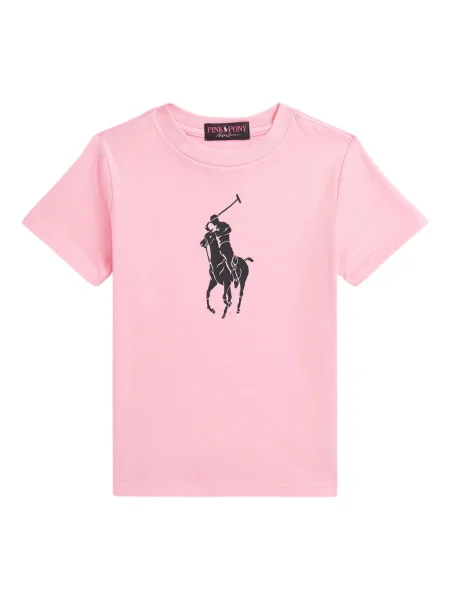 Koszulka polo dziecięca Polo Ralph Lauren różowa