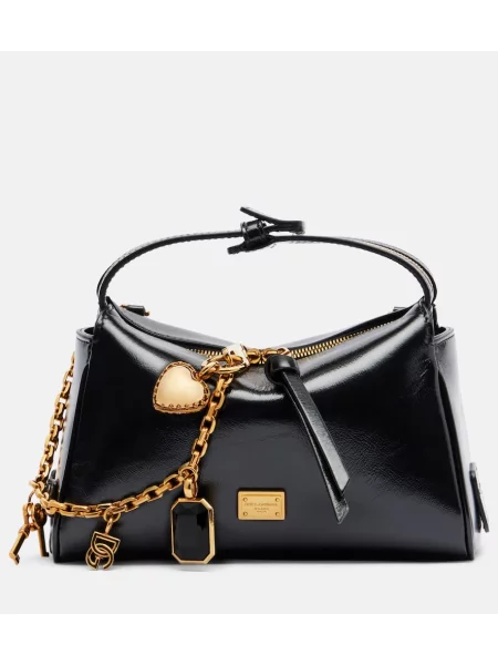 Geanta de piele Dolce&gabbana din piele negru