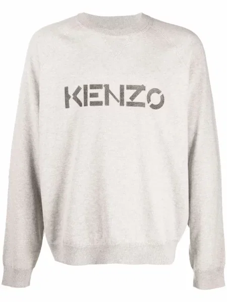 Pulover Kenzo cu decolteu în U gri