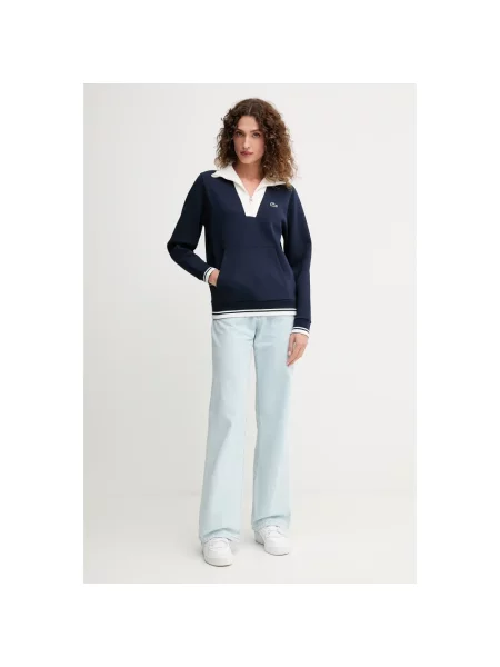 Sweter Lacoste do tenisa niebieski