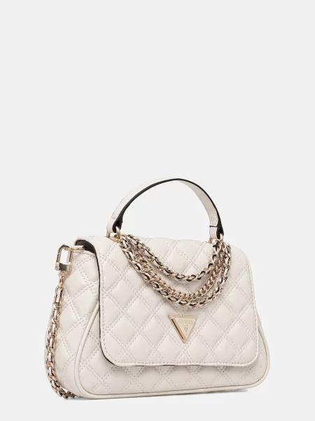 Guess crossbody torbica iz umetnega usnja GIULLY bež