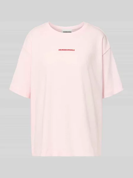 T-shirt o kroju oversized z czystej Model GIANNAA CHAANGE' Armedangels różowa