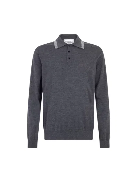 Sweter Iceberg wełniany szary