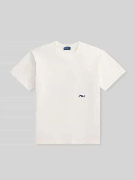 T-shirt o kroju regular fit z czystej bawełny Polo Ralph Lauren biała