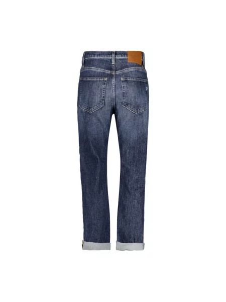 Jeansy straight leg Dondup niebieskie