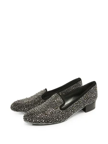 Pantofi loafer Stuart Weitzman din piele de căprioară negru