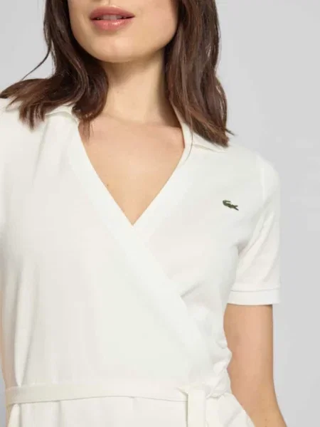 Lacoste Sukienka Kopertowa weiss biała