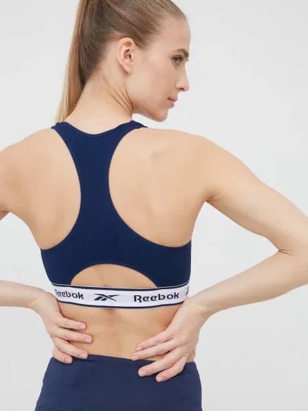 Podprsenka Reebok tmavomodrá růžová