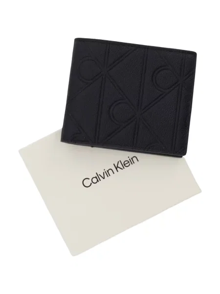 Calvin Klein Bőr pénztárca fekete