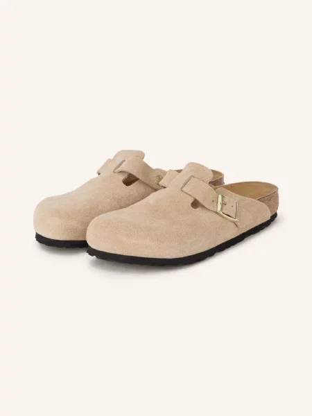 Birkenstock Pantofle Boston Leve / zlatá béžová