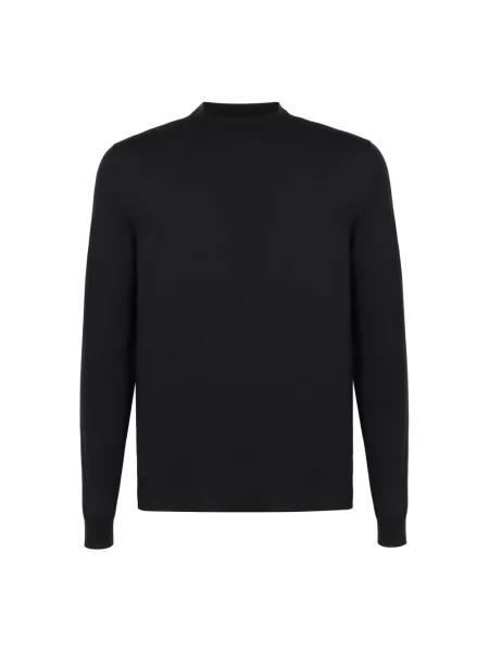 Sweter z golfem Slowear wełniany do golfa niebieski
