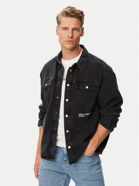 Karl Lagerfeld Jeans Джинсова куртка чорний