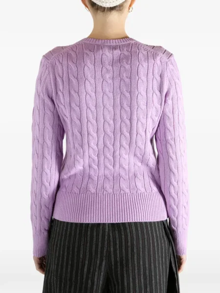 Плетена риза Polo Ralph Lauren виолетово