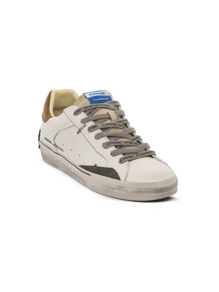 Pantofi Crime London alb