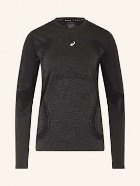 Asics Koszulka Do Biegania Road Seamless Ls schwarz szara