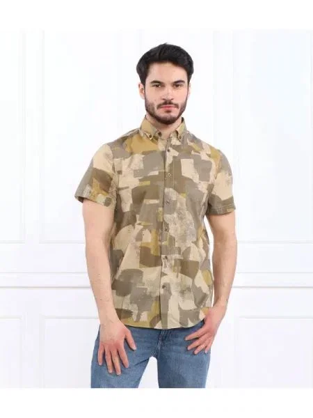 GUESS Cămașă SS COLLINS verde