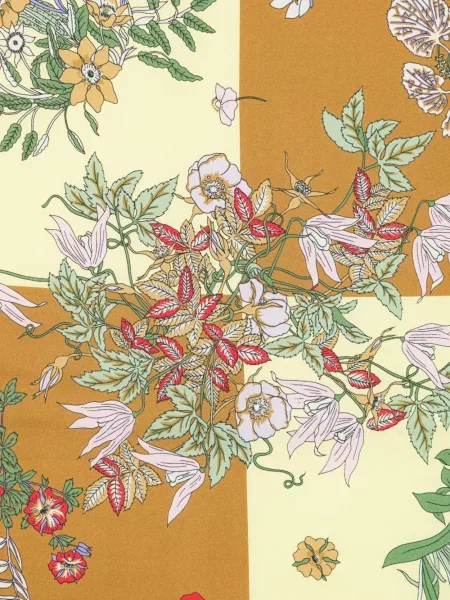 Fular Mantero 1902 cu model floral cu imagine
