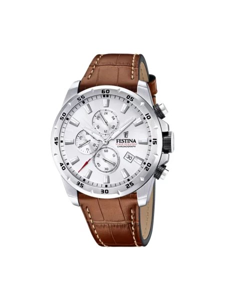 FESTINA Analogové hodinky Chronograph Timeless Chronograph stříbrná