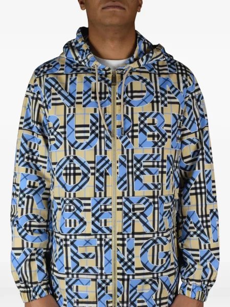 Geacă Burberry cu glugă cu imagine