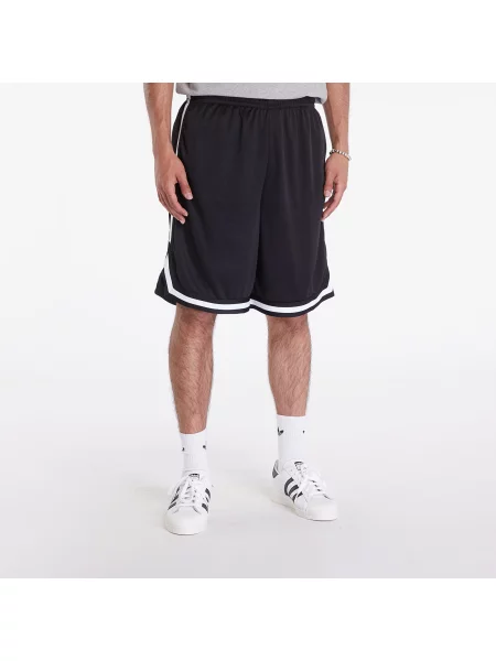 Szorty Urban Classics Stripes Mesh Shorts Black/ Black/ White S czarne