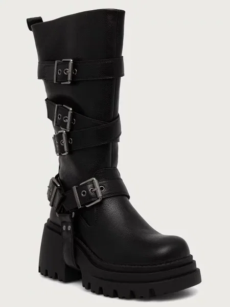 Buffalo női csizma Bravr Slouchy Boot fekete