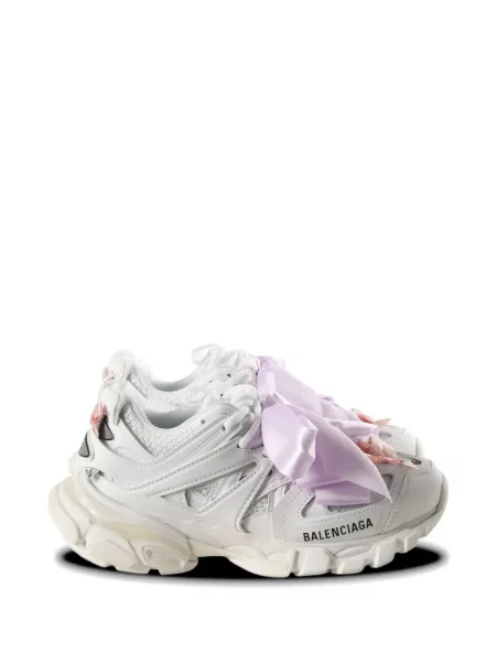 Pantofi alergare Balenciaga Track cu funde alergare alb