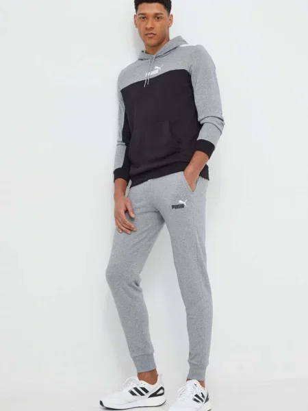 Bluza treningowa Puma ESS+ Block Hoodie TR czarna