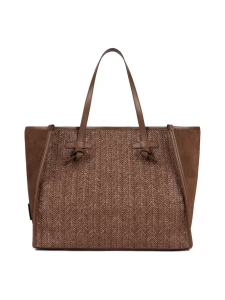 Shopperka Gianni Chiarini skórzana brązowa