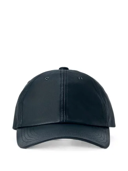 Șapcă Yohji Yamamoto din piele negru