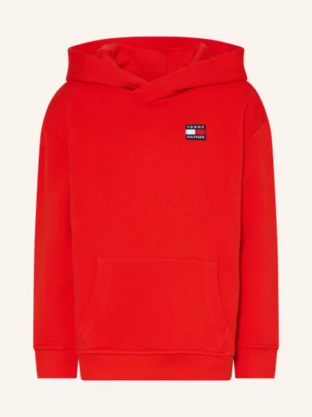 Tommy Hilfiger Bluza Z Kapturem rot biała