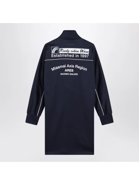 Krótka sukienka Mm6 Maison Margiela niebieska